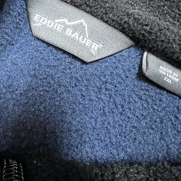 Eddie Bauer Vest Polar Plunge Men’s Blue Sleeveless Full Zip Size 2XL - Picture 10 of 10
